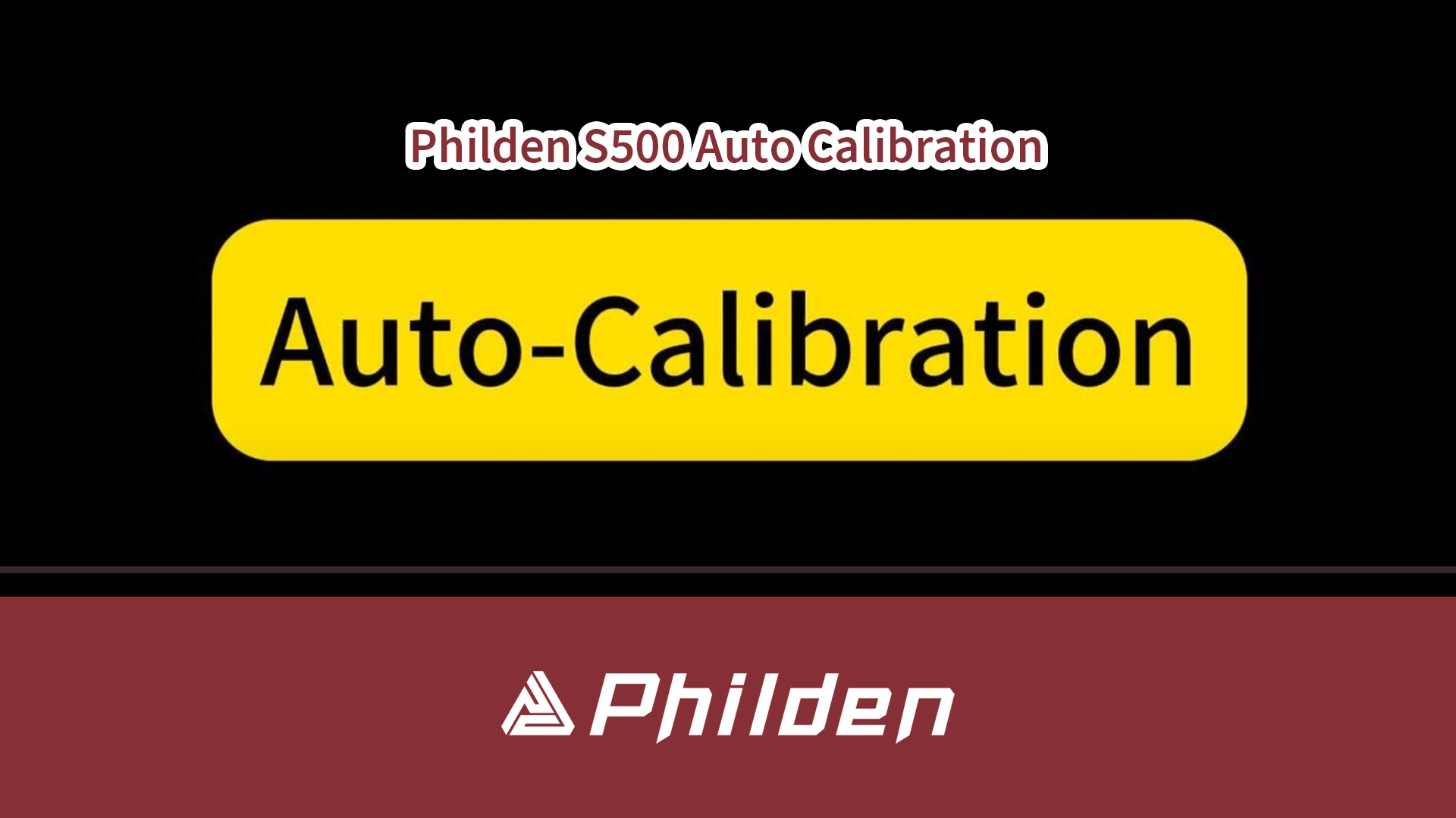 Philden S500 auto calibration
